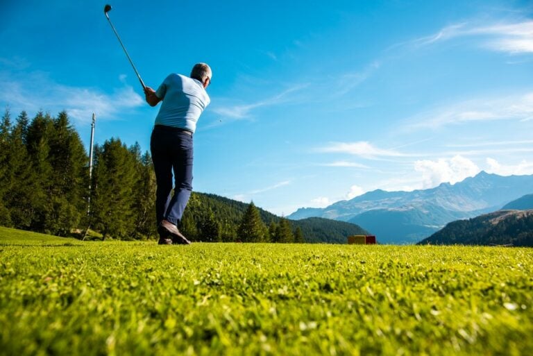 Golf Club Madesimo giocatore in campo