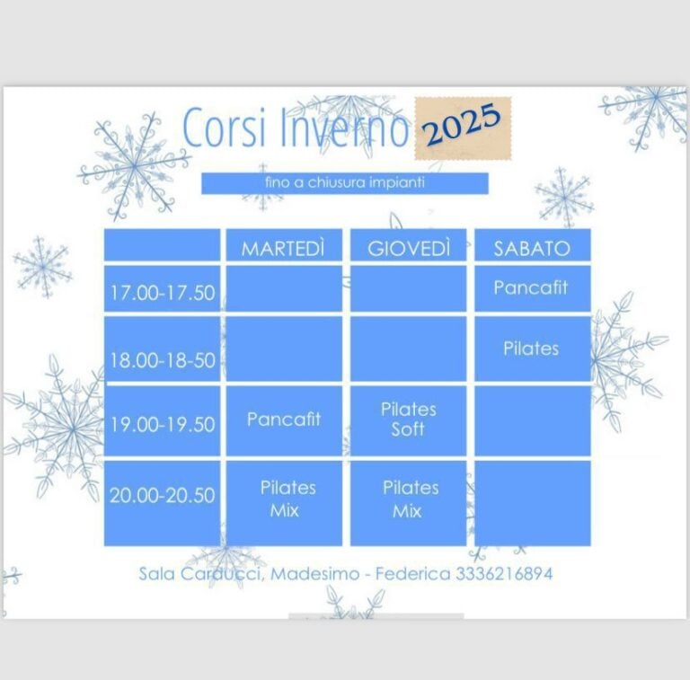 Sommafit orari inverno