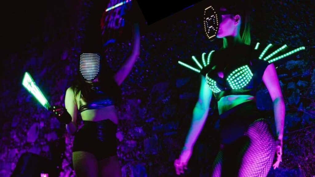 Ballerine con costumi led