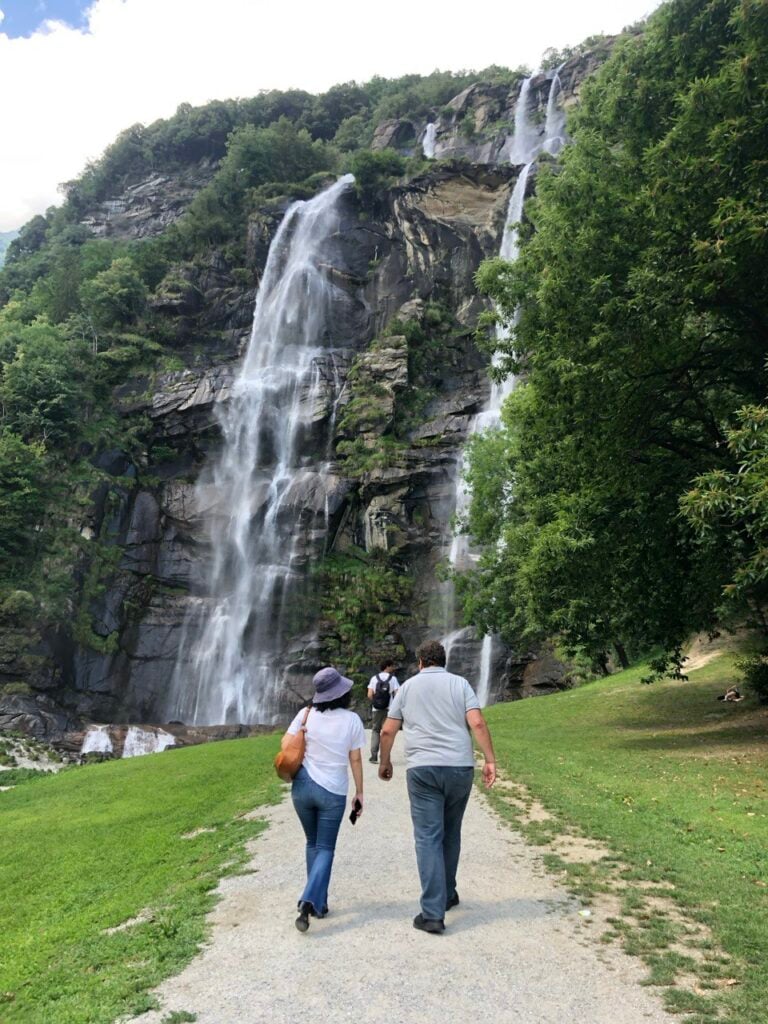 doppio salto cascate Acquafraggia Piuro ingresso