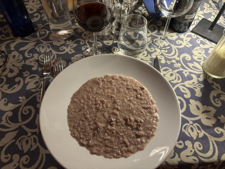 risotto Carducci al vino e bresaola