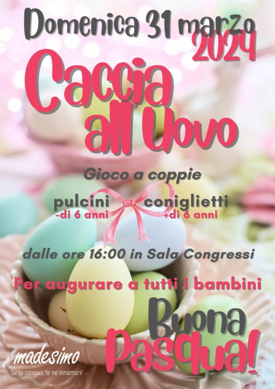 Caccia all'uovo Pasqua 2024