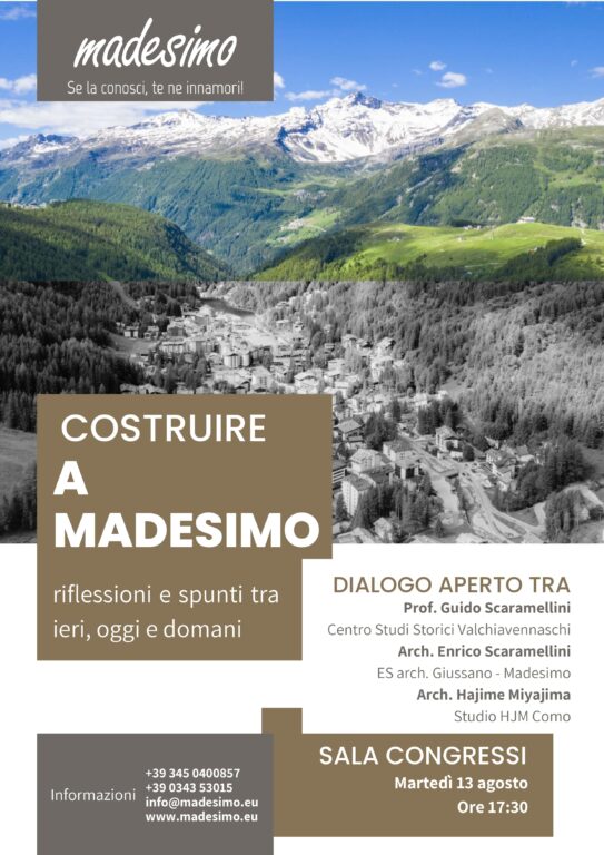 Locandina Costruire a Madesimo