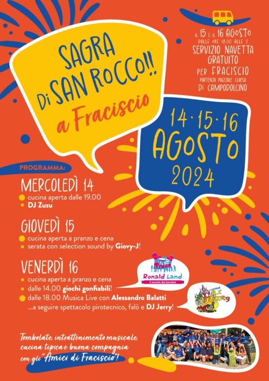 Locandina Sagra di San Rocco 2024