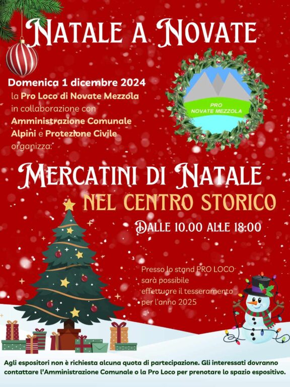 Mercatino di Natale Novate Mezzola
