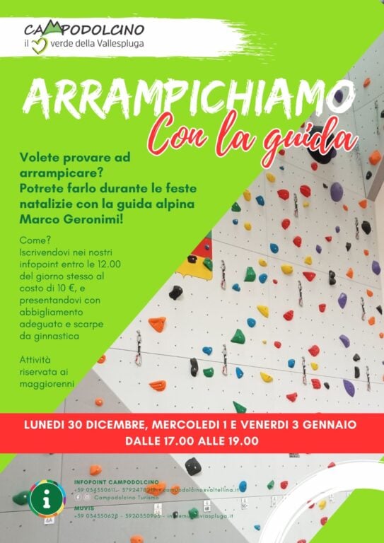 arrampicata con guida palestra campodolcino
