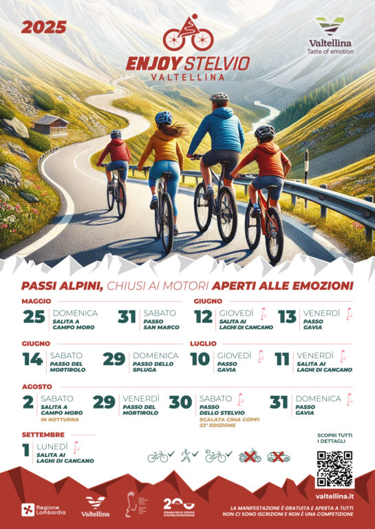 Enjoy Stelvio Valtellina 2025 Locandina