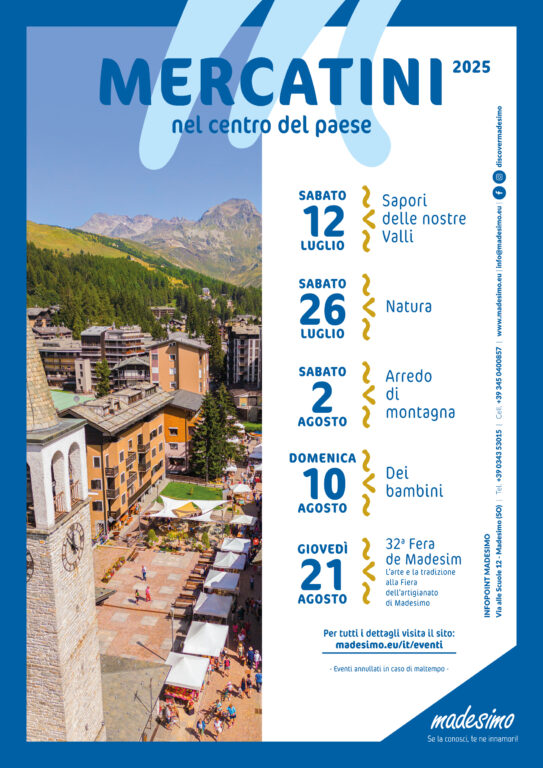 Locandina Mercatini Madesimo 2025