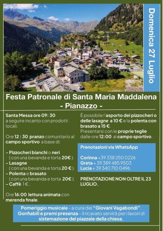 Festa Pianazzo 2025