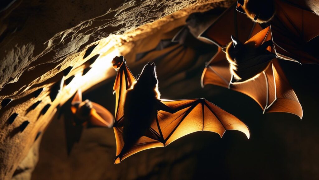 pipistrelli nella notte