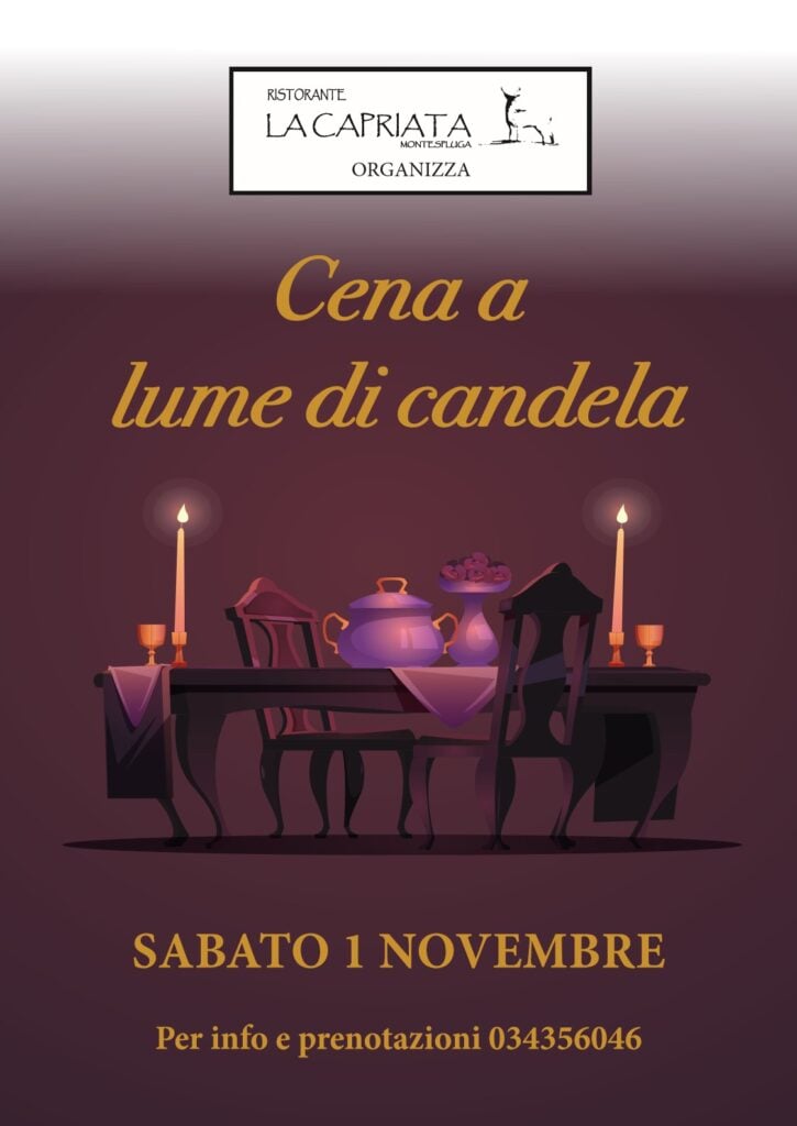 La Capriata Cena al lume di candela locandina