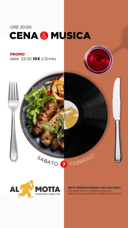 cena cantata Al Motta 07.02