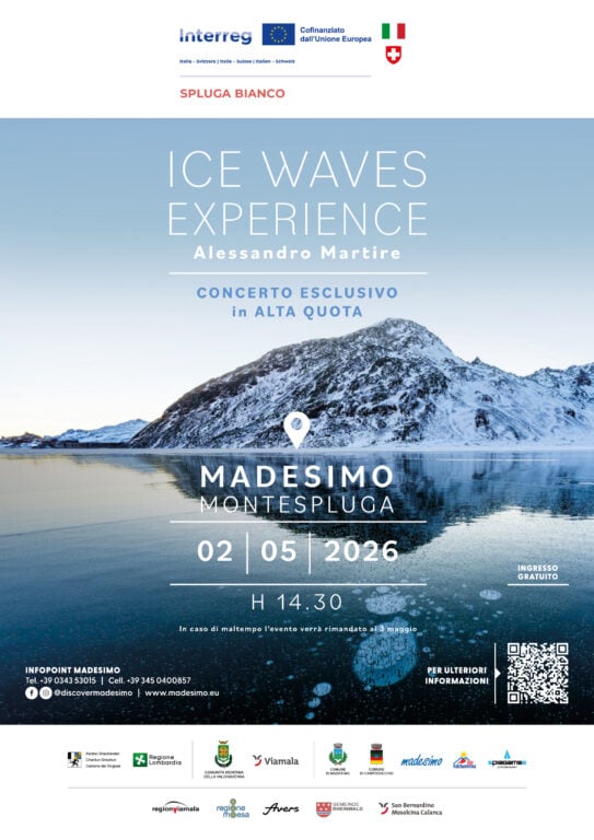Ice Waves locandina concerto Montespluga Alessandro Martire
