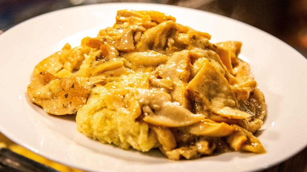 polenta taragna con funghi