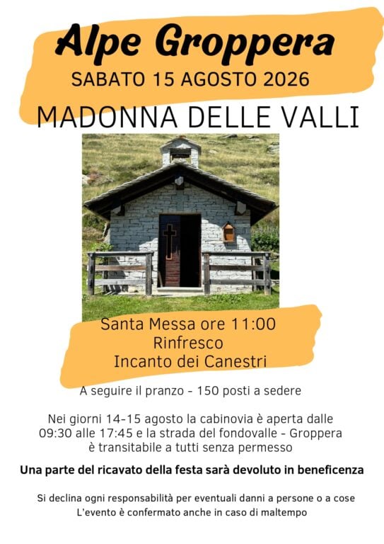 MADONNA DELLE VALLI 2026